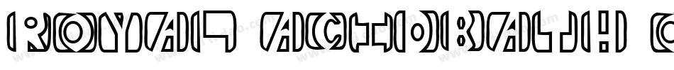 Royal Acidbath Outline字体转换